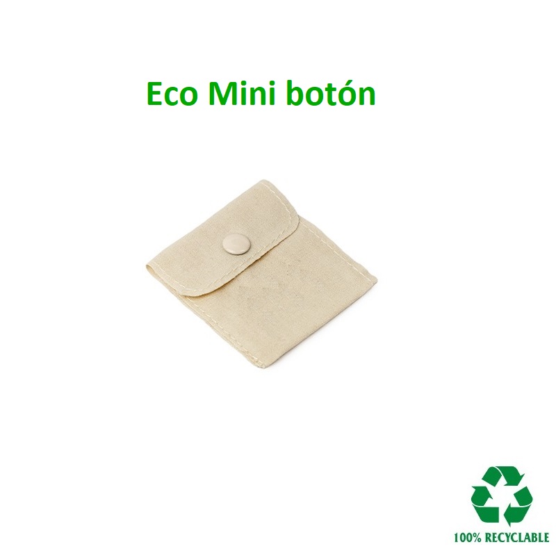 ECO Mini button bag 57x57 mm.
