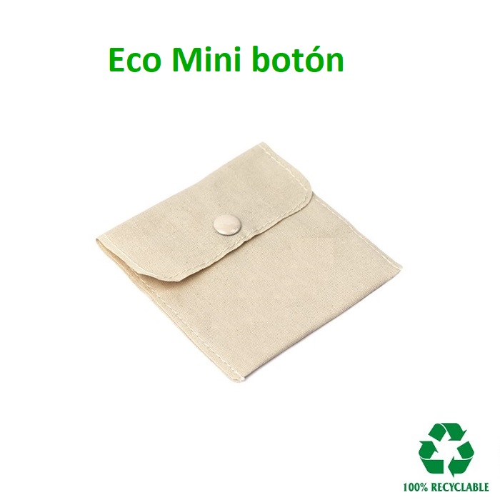 Bolsa ECO Mini botón 79x79 mm.