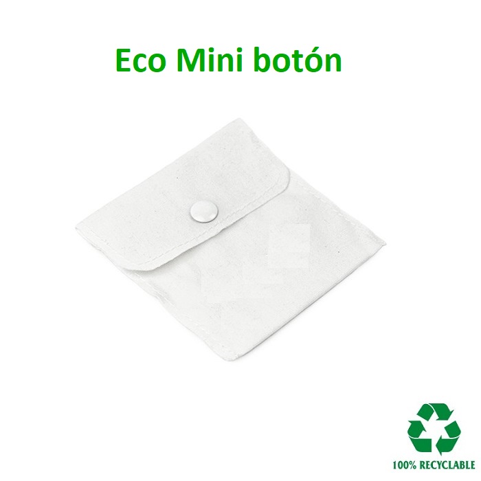 Bolsa ECO Mini botón 79x79 mm.