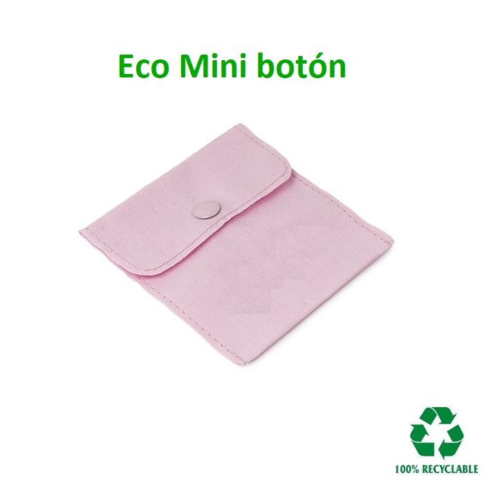 ECO Mini button bag 79x79 mm.