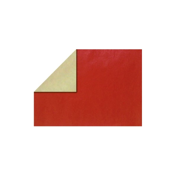 Papel regalo bicolor rojo/oro