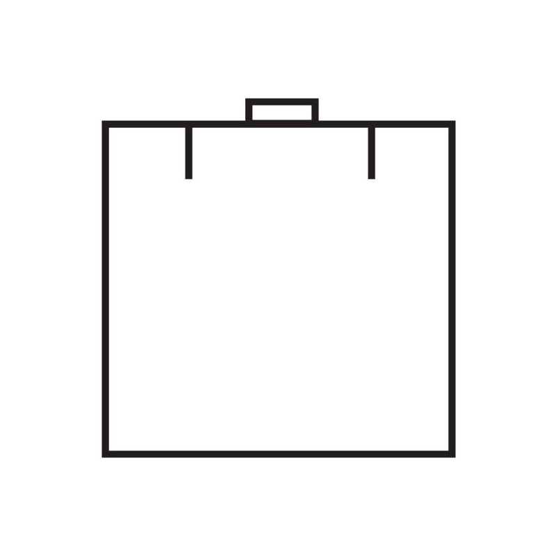 Estuche Oslo cadena colgante 90x90x36 mm.