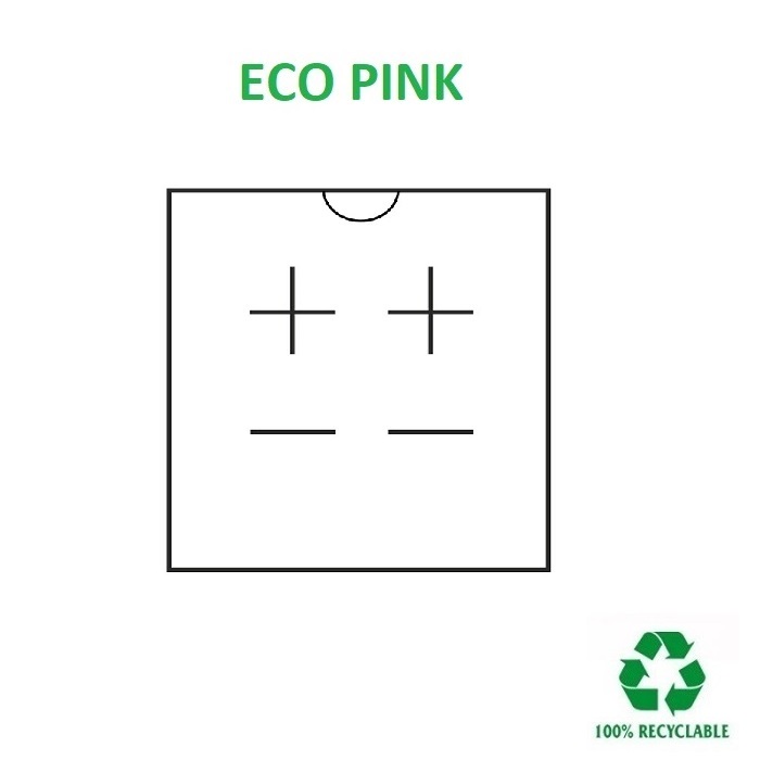 Caja Eco PINK pendientes 50x50x23 mm.