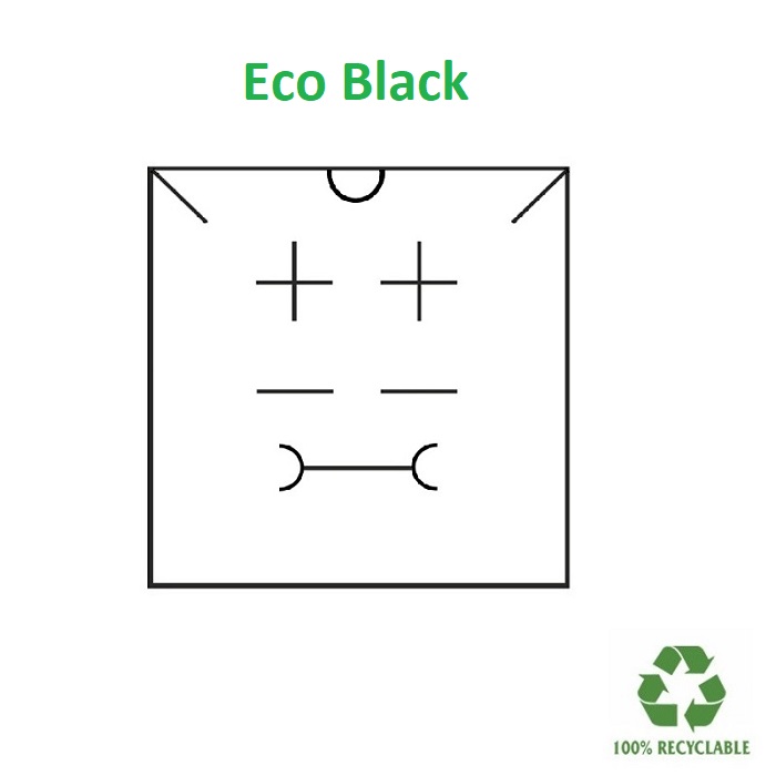 Caja Eco BLACK multiuso 65x65x29 mm.