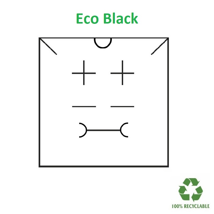 Caja Eco BLACK multiuso 86x86x33 mm.