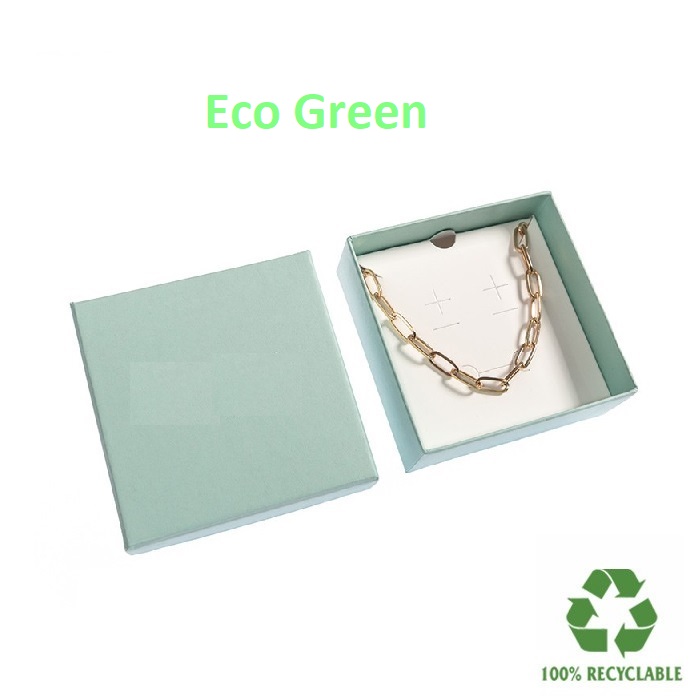 Eco GREEN box pendant chain game 86x86x33 mm.