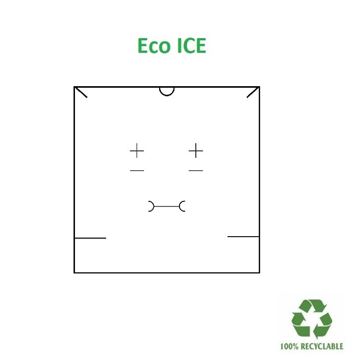 Eco ICE Collar/dressing box 120x120x35 mm.