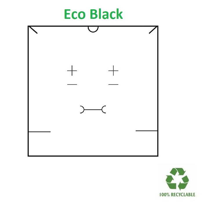 Caja Eco BLACK collar/sortija/pendientes/pulsera.