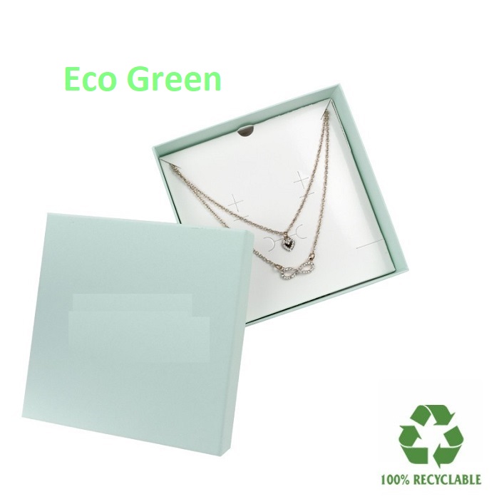 Caja Eco GREEN Collar/aderezo 120x120x35 mm.