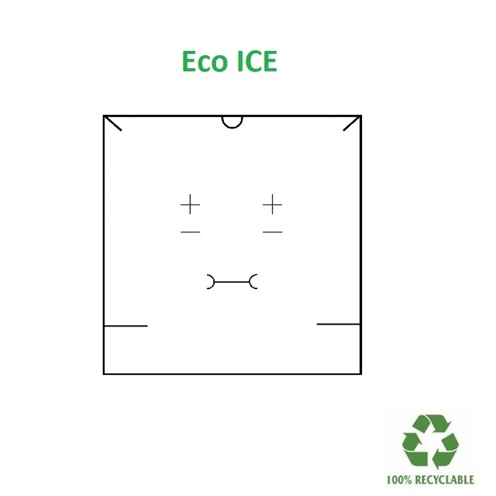 Caja Eco ICE Collar/aderezo 167x167x33 mm.