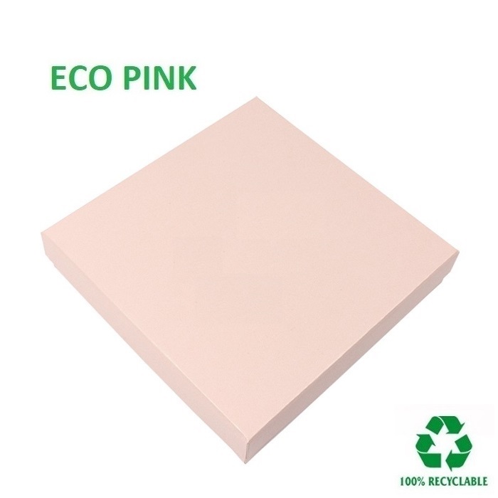 Caja Eco PINK Collar/aderezo 167x167x33 mm.