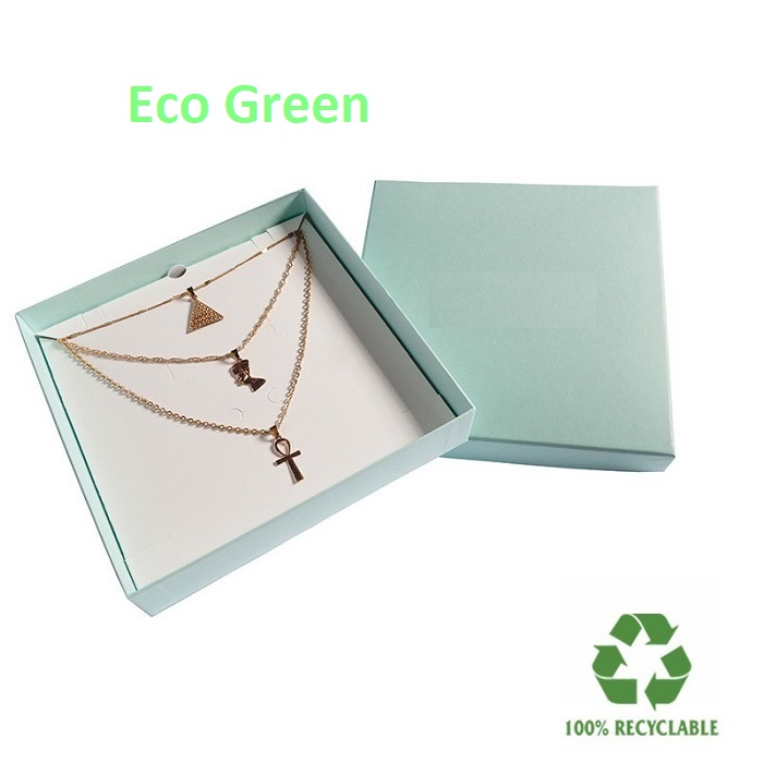 Caja Eco GREEN Collar/aderezo 167x167x33 mm.