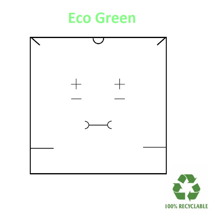 Caja Eco GREEN Collar/aderezo 167x167x33 mm.