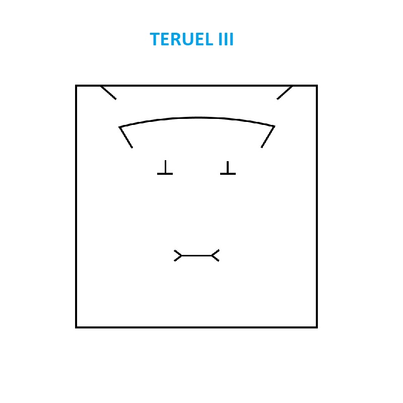 Estuche Teruel III, collar / aderezo 165x167x38 mm.