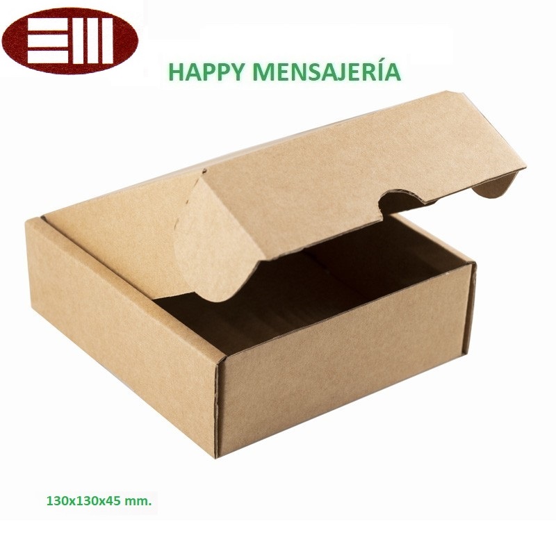 Caja Happy mensajería 130x130x45 mm