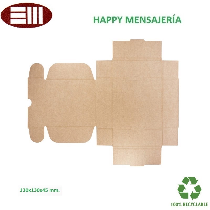 Caja Happy mensajería 130x130x45 mm
