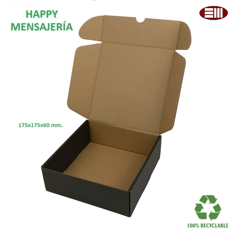 Caja Happy mensajería 175x175x60 mm
