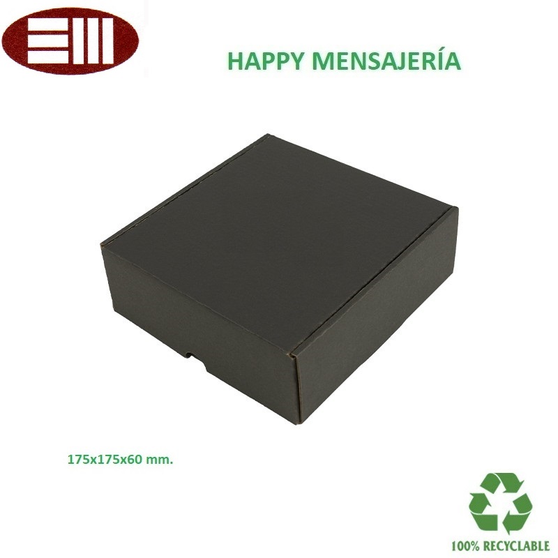 Caja Happy mensajería 175x175x60 mm