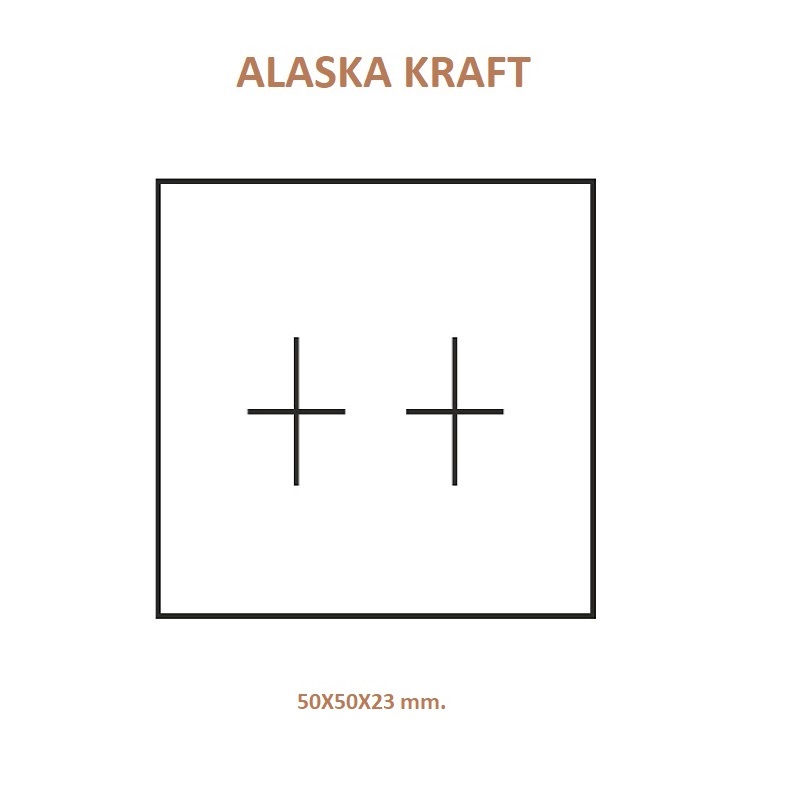 Alaska KRAFT earrings 50x50x23 mm.