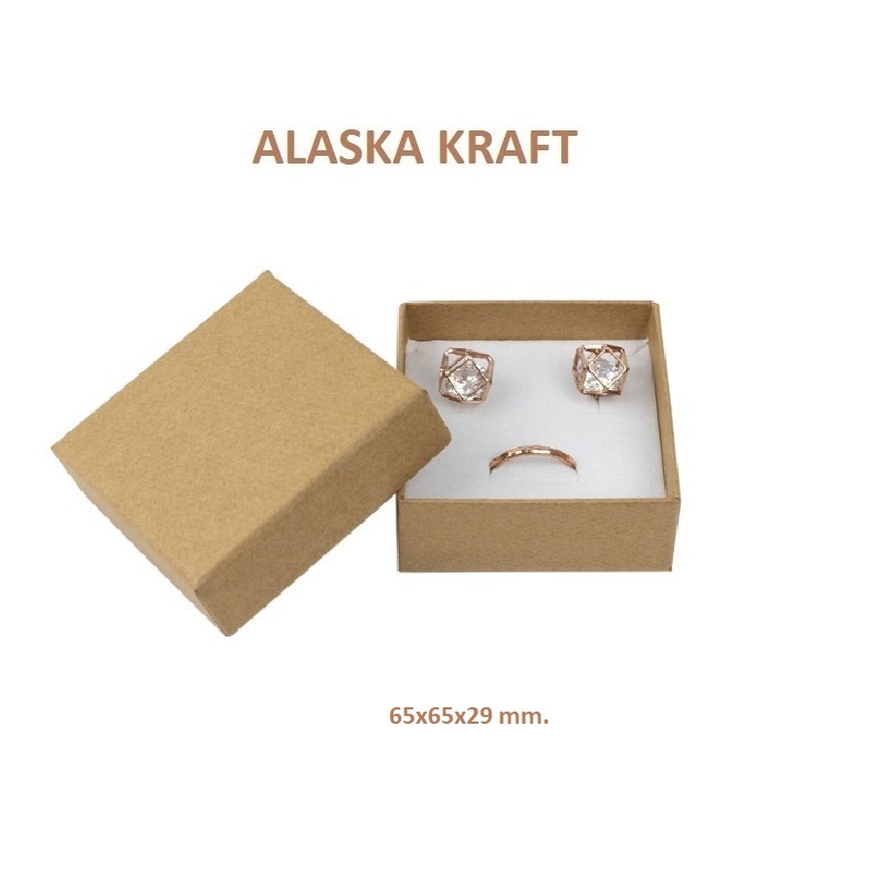 Alaska Color´s KRAFT sortija y pendientes + colgante 65x65x29 mm
