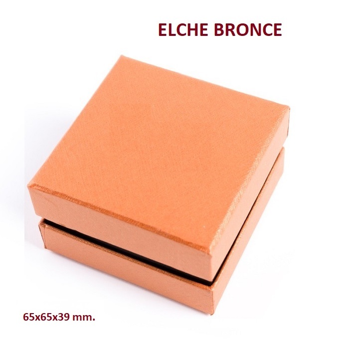 Caja Elche BRONCE juego + cadena 65x65x39 mm.