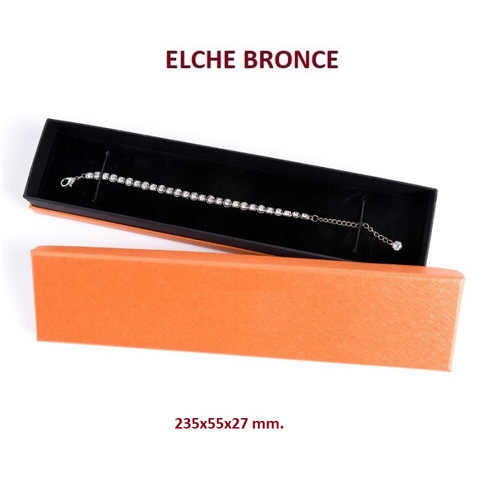 Caja Elche BRONCE pulsera extendida 235x55x27 mm.