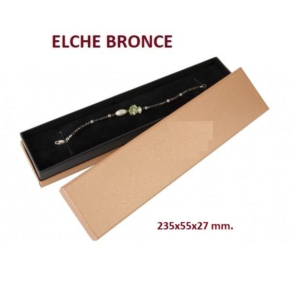 Caja Elche BRONCE pulsera extendida 235x55x27 mm.