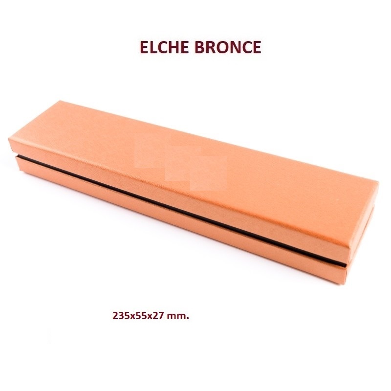 Caja Elche BRONCE pulsera extendida 235x55x27 mm.
