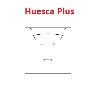 Caja Huesca Plus collar/aderezo 167x167x33 mm