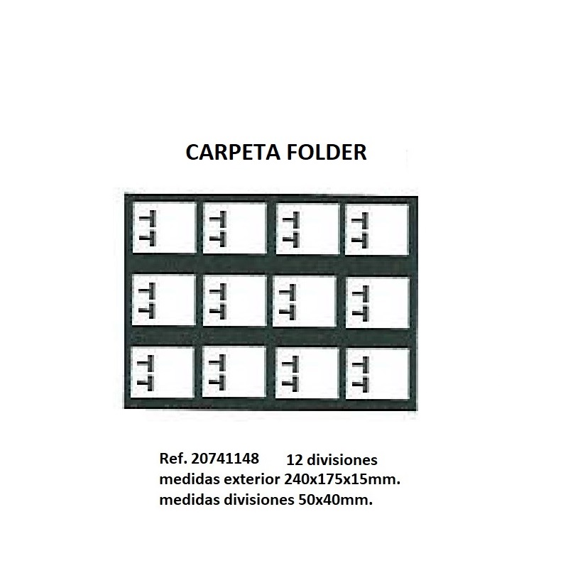 Muestrario Folder 12 pares pendientes omega V. 240x175 mm.