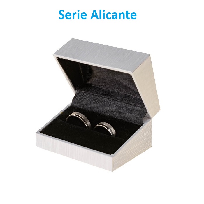 Alicante wedding rings case 75x50x40 mm.