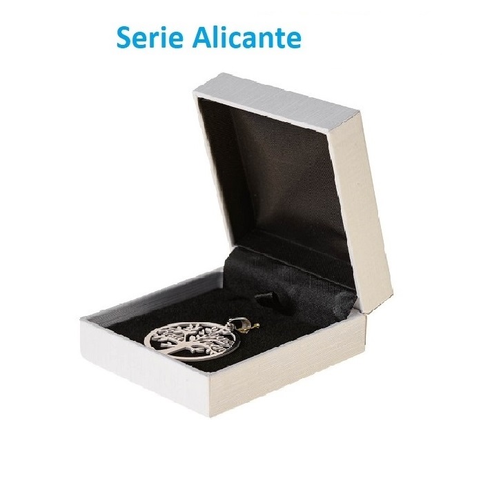 Estuche Alicante cadena/colgante-medalla/gancho 60x65x25 mm.