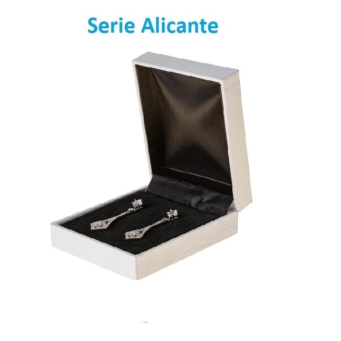 Alicante jewelery box long earrings - medal / chain