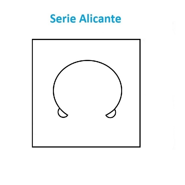 Estuche Alicante reloj armis Horizontal 98x98x57 mm.