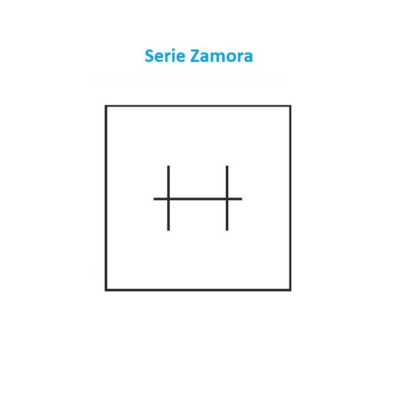 Estuche Zamora blanco pendientes mini 46x52x30 mm.