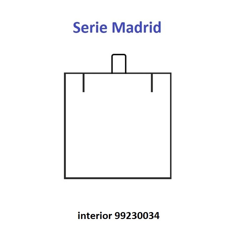 Estuche Madrid medalla/cadena 65x65x30 mm.