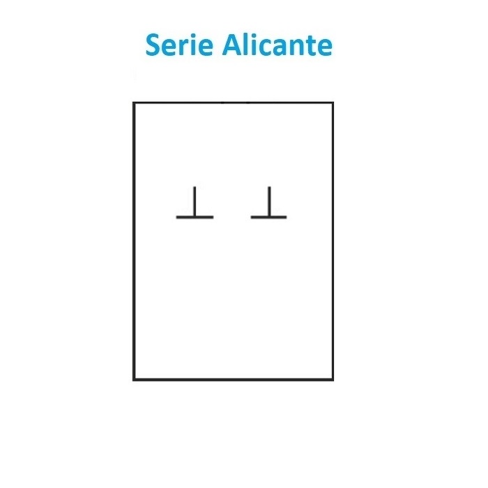 Estuche Alicante pendientes largos - medalla/cadena