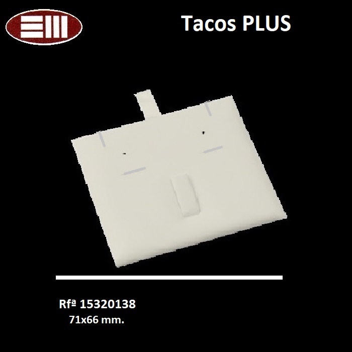 Taco Plus juego (ptes. omega y sortija lengüeta) 71x66 mm.