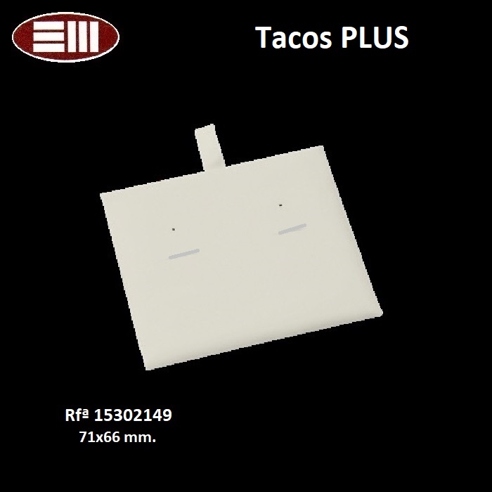 Taco Plus pendientes omega 71x66 mm.