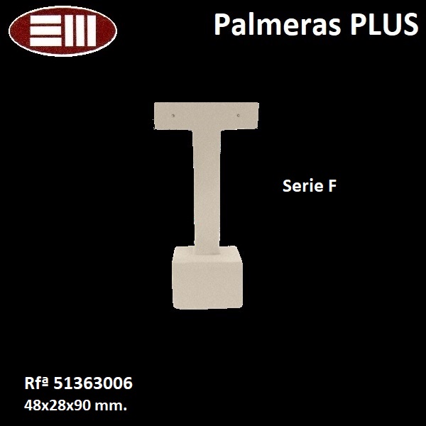 Palmera pendientes serie "F" 48x28x90 mm.