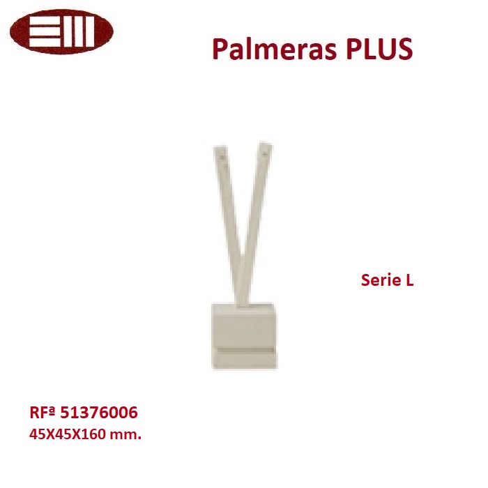Palm tree earrings series "L" 45x45x160 mm.