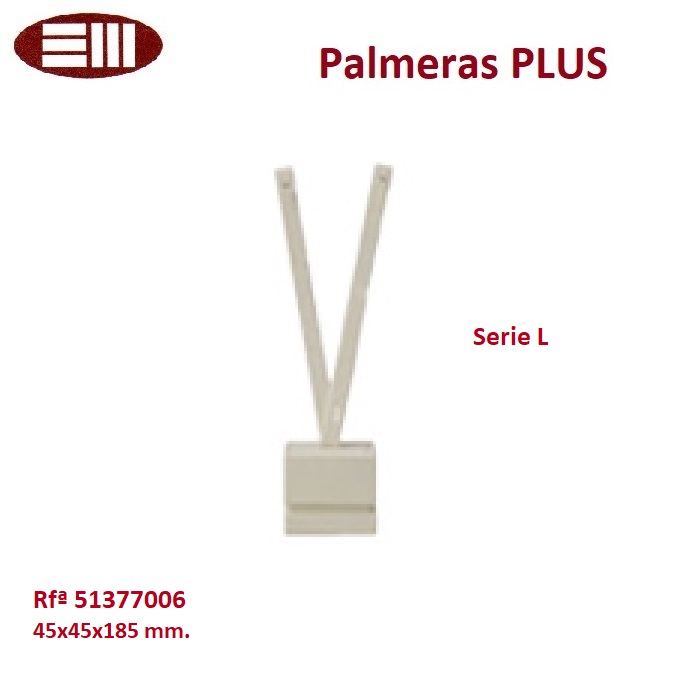 Palm tree earrings series "L" 45x45x185mm.