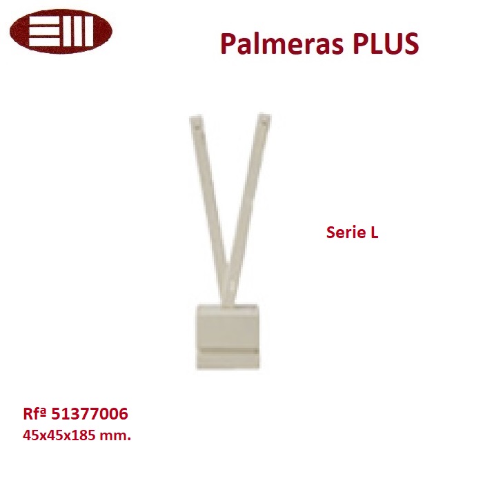 Palmera pendientes serie "L" 45x45x185mm. Palmera pendientes serie "L" 45x45x185mm.