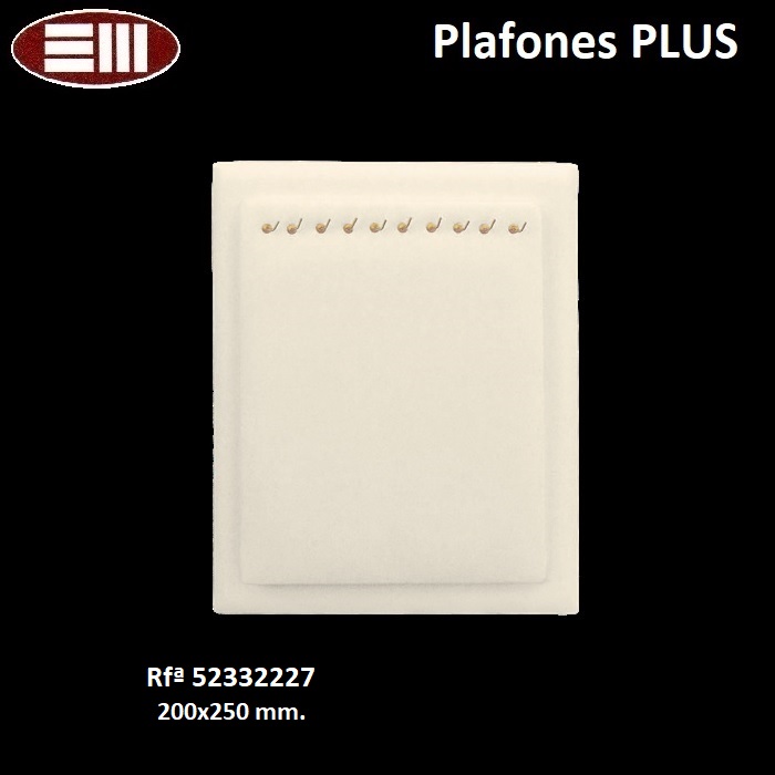 Plafón Plus 10 ganchos collar/pulsera 200x250 mm.
