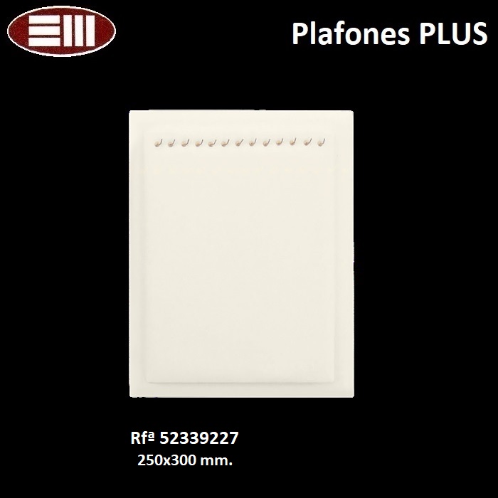 Plafón Plus 13 ganchos collar 250x320 mm.