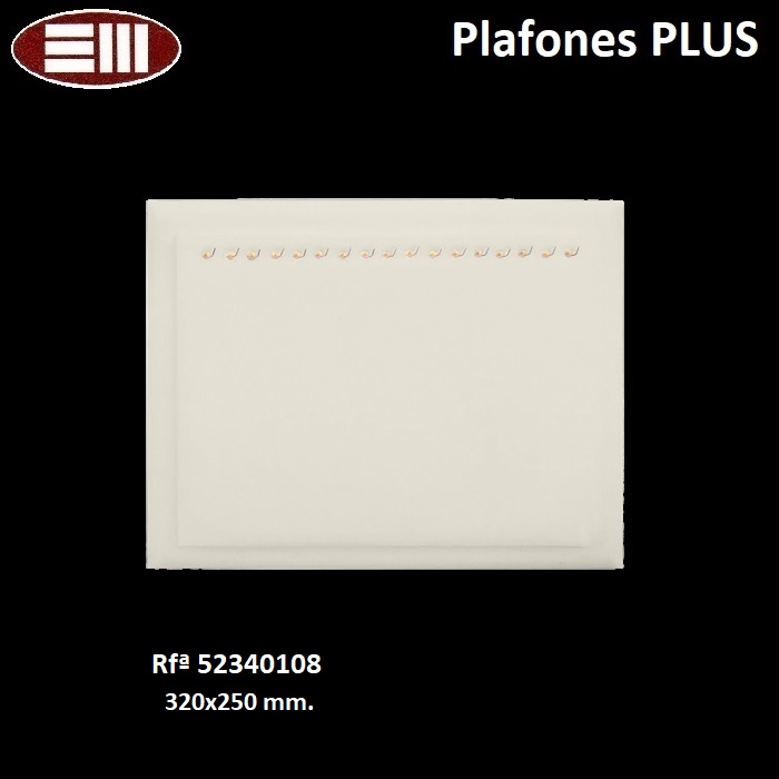 Plafón Plus 17 ganchos pulsera 320x250 mm.