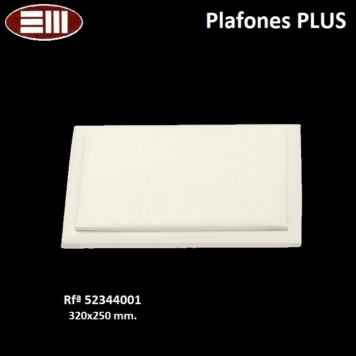 Plafón Plus plano, universal 320x250 mm.