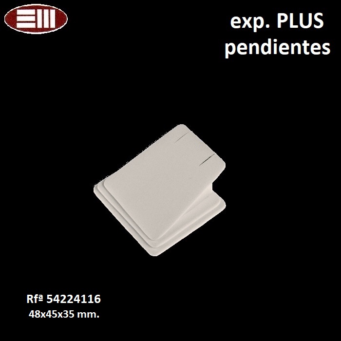 Exp. PLUS pendientes presión (solapa) 57x57x24 mm.