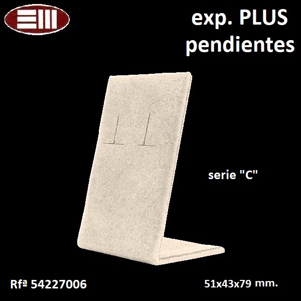 Exp. PLUS earrings (omega size) 51x43x79 mm.