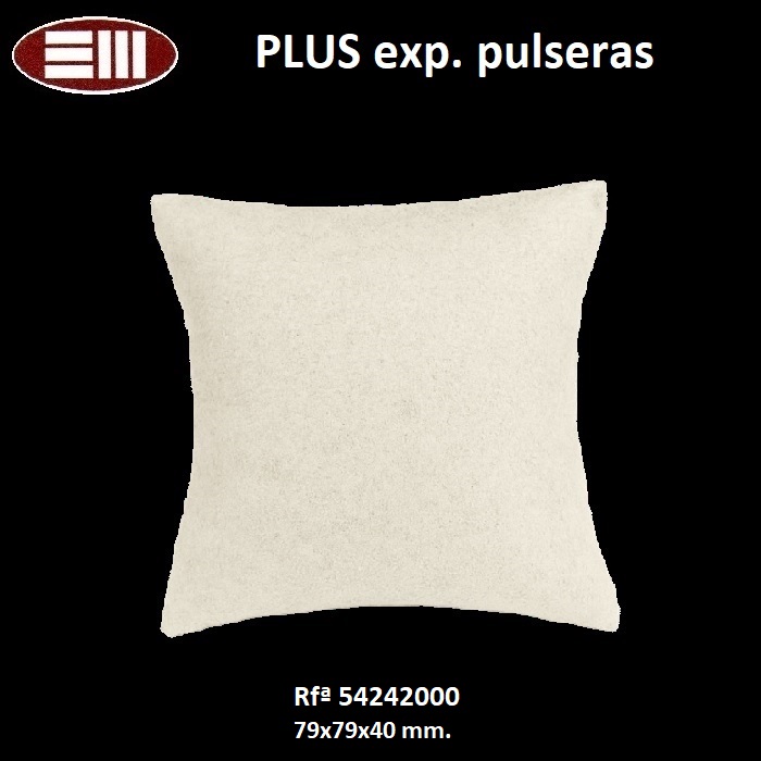 Expositor PLUS cojín pulsera 79x79x40 mm.
